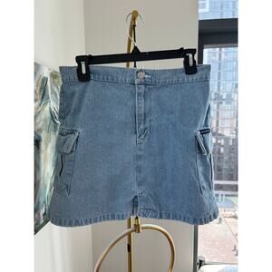 Vintage Jordache | Denim Cargo Mini Skirt \ Size 9/10